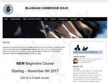 Tablet Screenshot of bujinkan-cambridge.com
